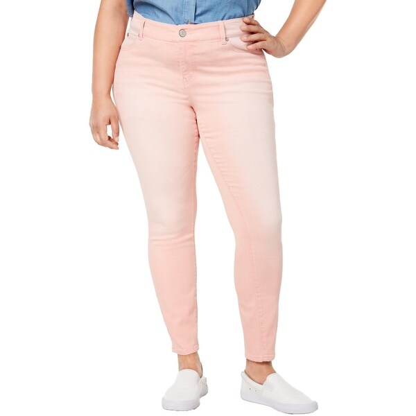 celebrity pink colored jeans