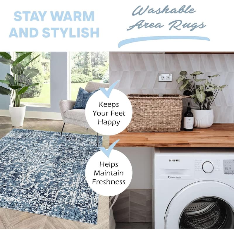 Microdry Washable Area Rug - Lillah