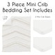 preview thumbnail 2 of 4, Sweet Jojo Designs Boho Chic Boy Girl 3pc Mini Crib Bedding Set Solid Beige Gender Neutral Bohemian Modern Tassel Fringe Cotton