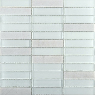 Emser Tile Illumina - Straight Joint Mosaic Wall Tile - Polished Glass