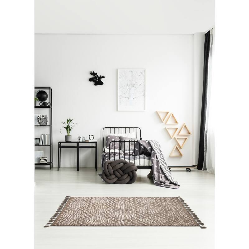 Tangier Taupe Rug 5'0" x 8'3" - 5'0 x 8'3