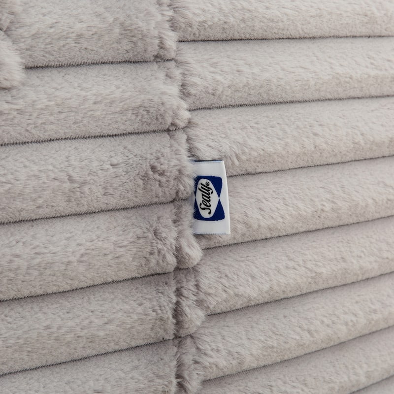 Sealy® Kade 6ft Faux Fur Foam Bean Bag