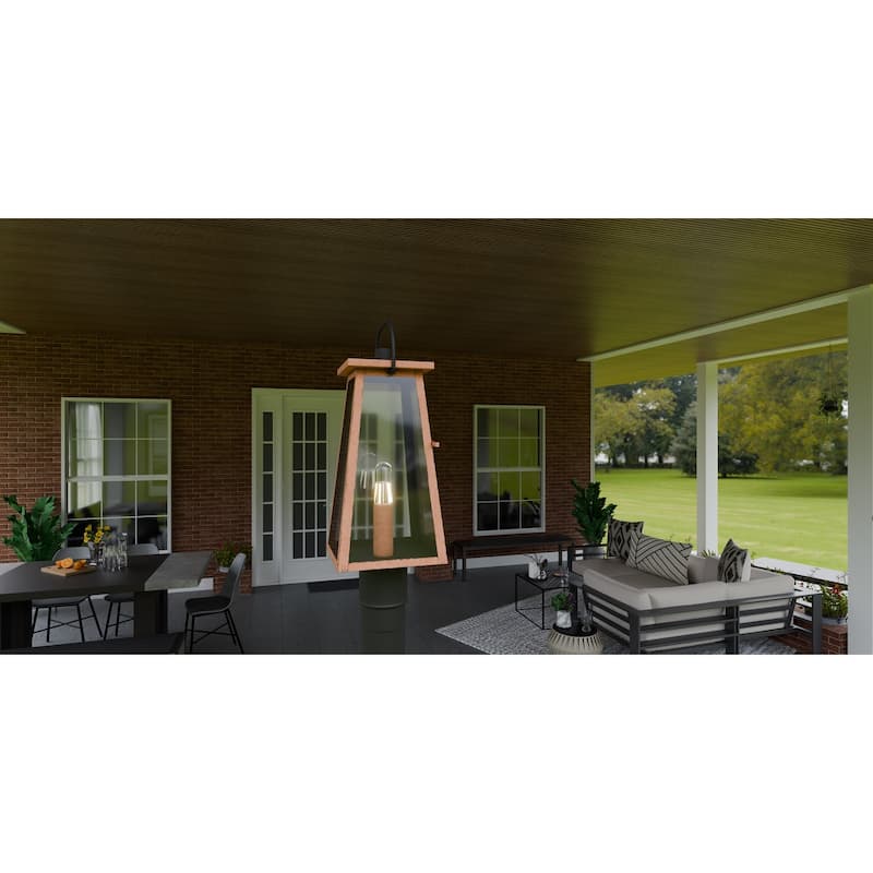 Carolina 1-Light Aged Copper Outdoor Post Lantern