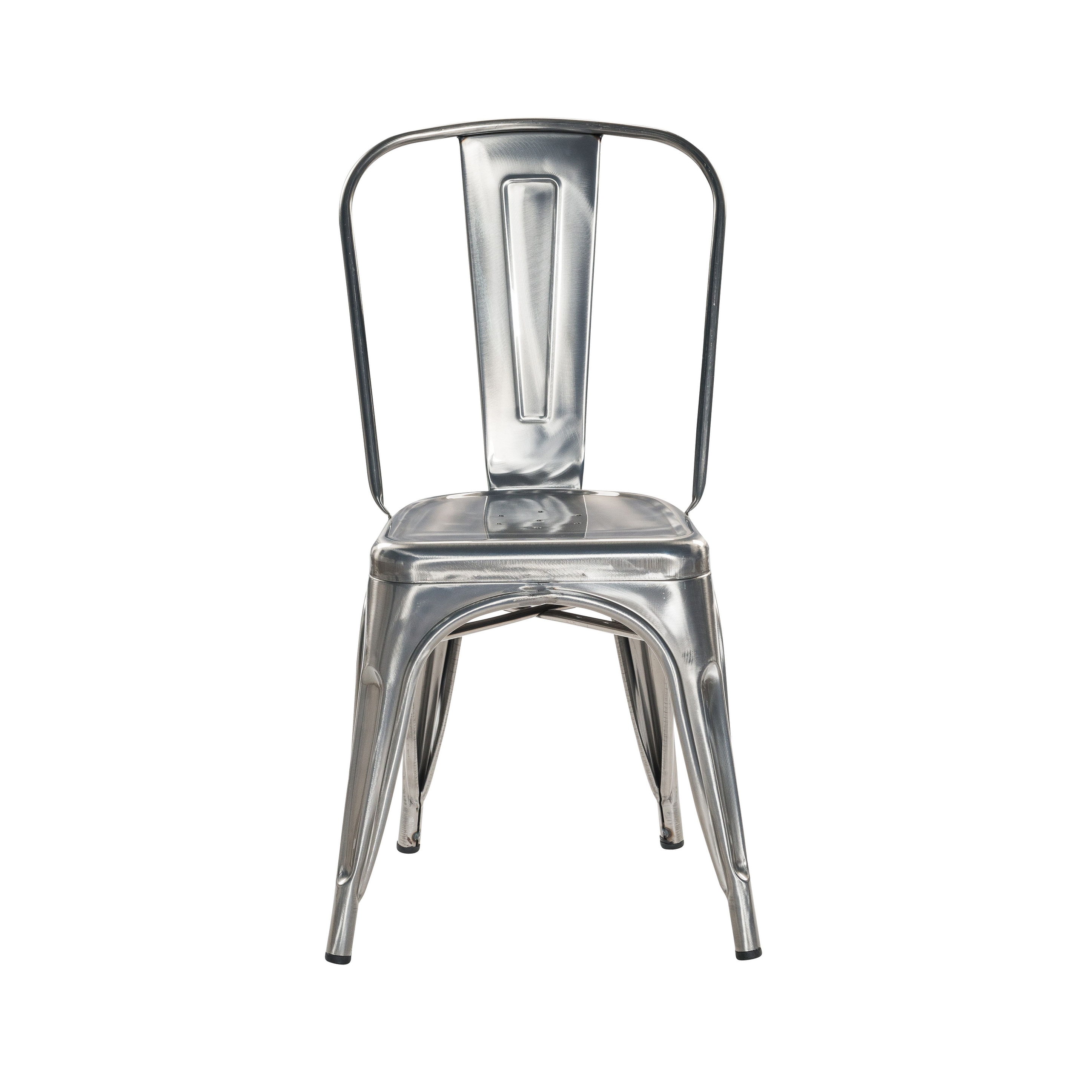 Gunmetal Industrial Rustic Dining Chairs Set of 4