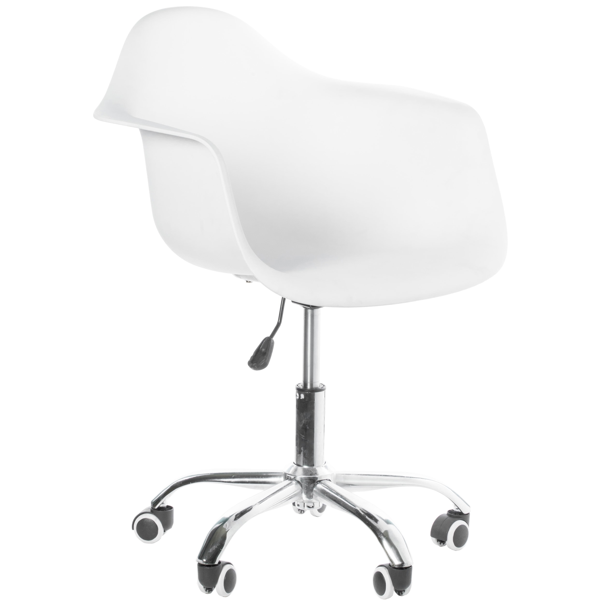 Mid Century Modern Style Adjustable Swivel Plastic Shell Molded