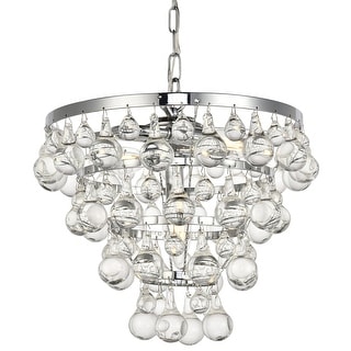 Elegant Lighting Kora 3 Light 13" Wide Crystal Pendant - Bed Bath ...