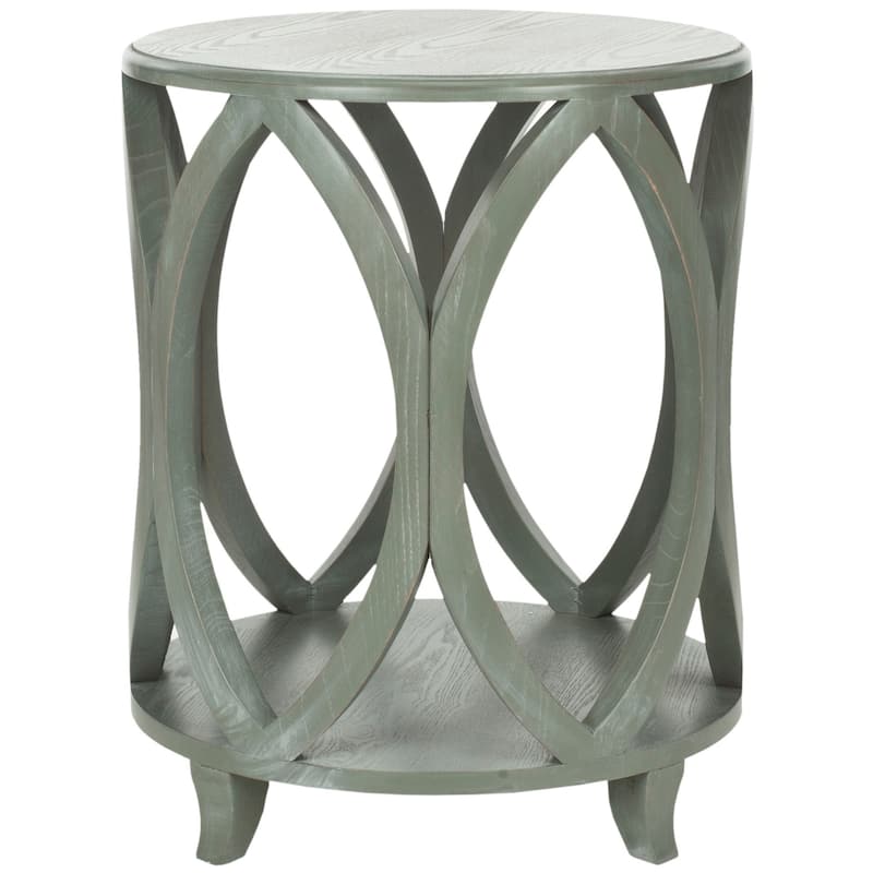 SAFAVIEH Janika Ash Grey Accent Table - 20"W x 20"D x 25"H