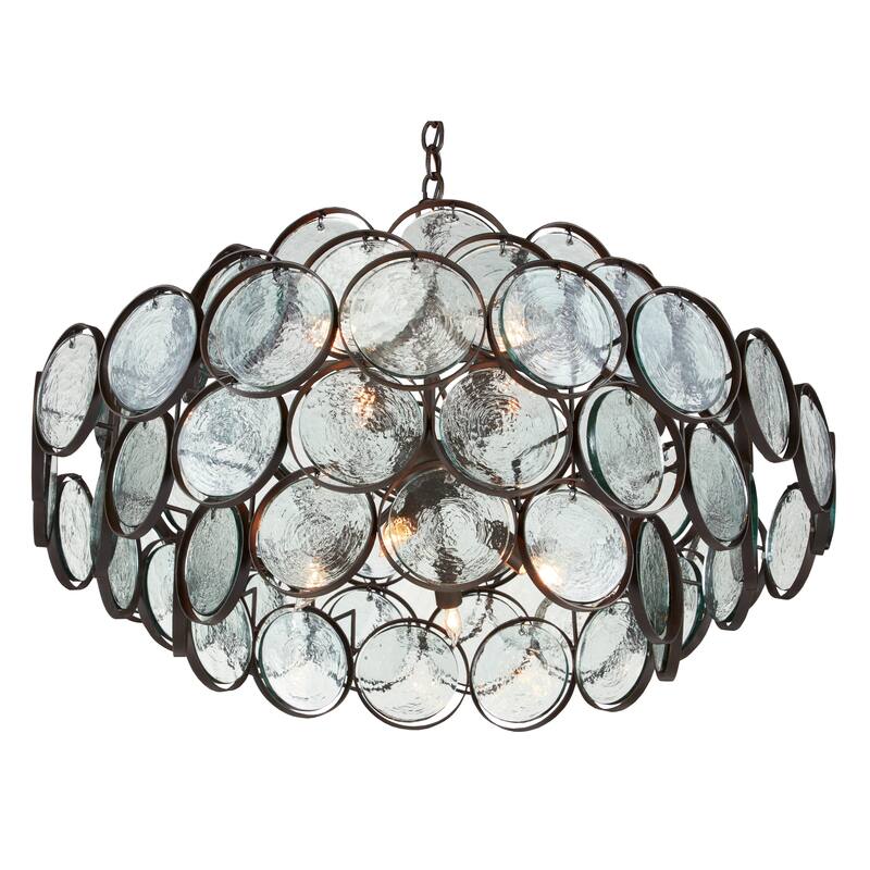 Currey & Company Galahad Small Chandelier - 15.25"h x 33.5"dia