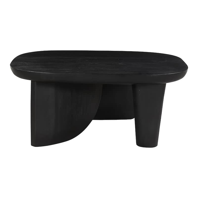 Aurelle Home Rustic Solid Acacia Wood Coffee Table