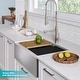 preview thumbnail 3 of 64, KRAUS Kore Stainless Steel Farmhouse Kitchen Sink with Accessories