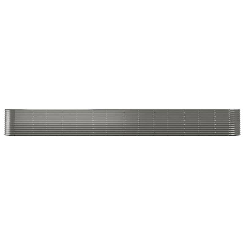 vidaXL Raised Garden Bed Raised Flower Bed Galvanized Steel Outdoor Planter