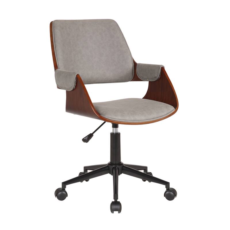 Porthos Home Deluxe Faux Leather Mid-Century Office Chair