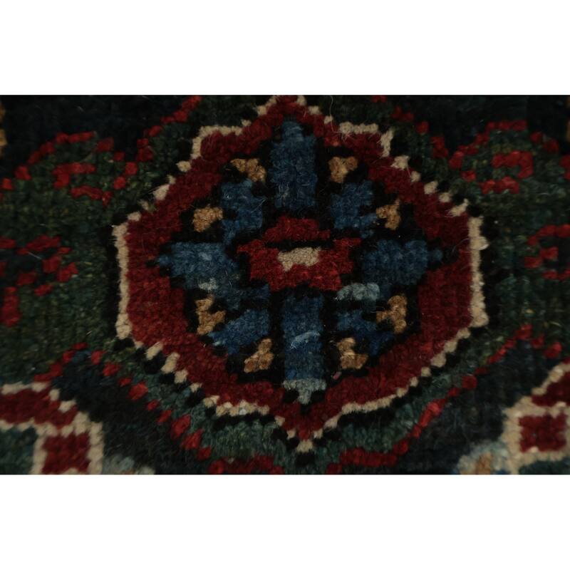 Hand Knotted Oriental 100% Wool Carpet Traditional Medallion Red Heriz (serapi) Area Rug - 11' 8'' X 9' 0''