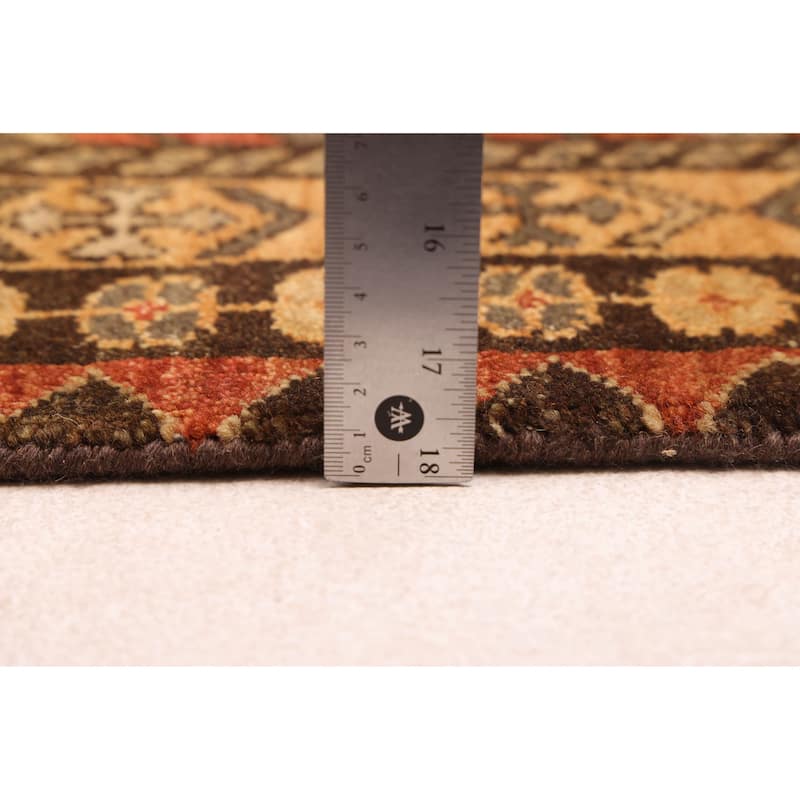 ECARPETGALLERY Hand-knotted Jules Sultane Dark Copper Wool Rug - 7'10 x 9'9