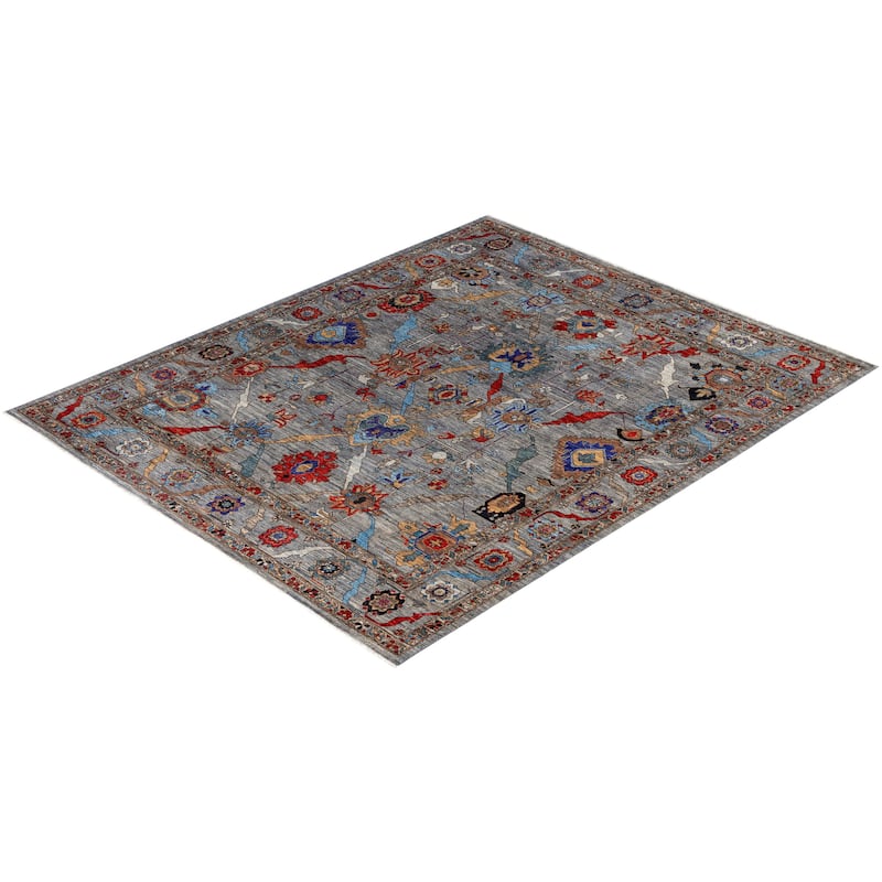 Serapi One-of-a-Kind Hand-Knotted Area Rug - Gray - 8' 1" x 10' 0"