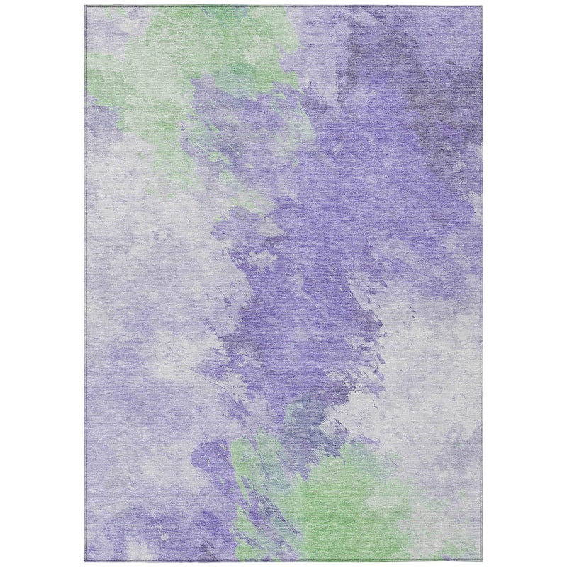 HomeRoots Abstract Transitional Rectangle Outdoor Rug