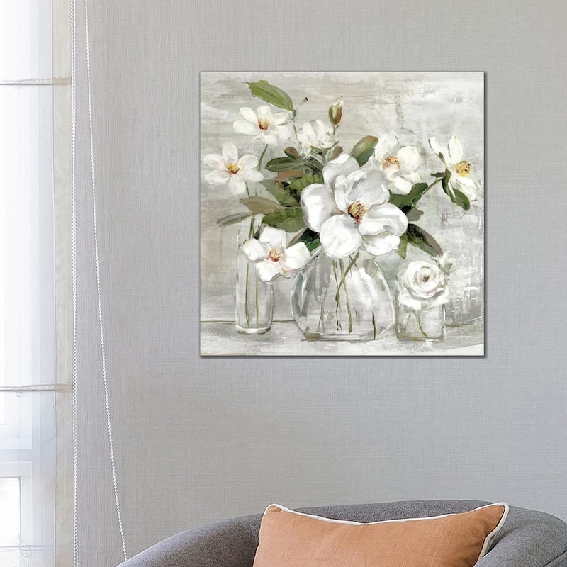 iCanvas "Romantic Magnolias" by Sally Swatland Canvas Print - 26x26x1.5