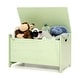 preview thumbnail 7 of 5, Wooden Toy Box Kids Large Trunk Chest Flip Top Storage Organizer Green