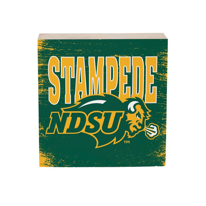 North Dakota State University Wooden Tabletop Mantel Shelf Sign