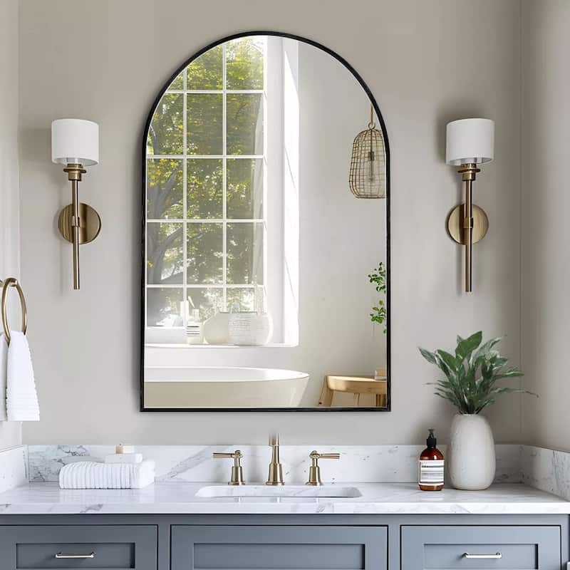 Bathroom Arch Aluminum Wall Mirror Vanity Mirrors