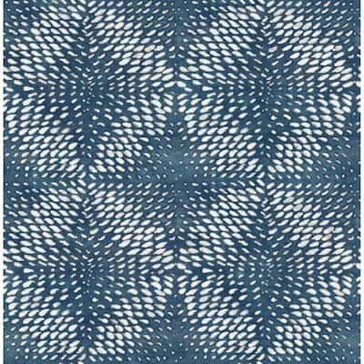 Abstract Dahlia Ethos Sapphire Abstract Wallpaper
