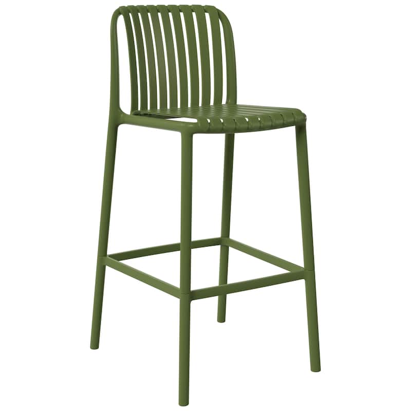 Frond and Form 29.5 Inch Outdoor Bar Stool (Set of 2)
