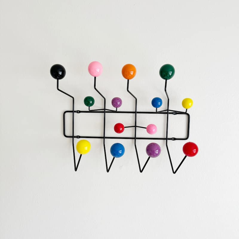 Mod Made Mid-Century Modern Bubble Coat Rack - Color Balls Black Frame