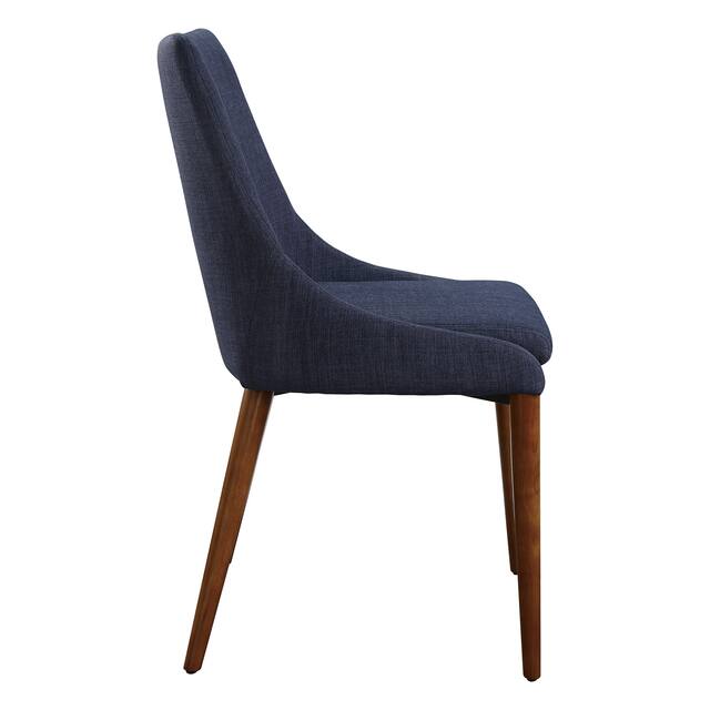 Palmer Mid-Century Modern Fabric Dining Chair in 2 Pack