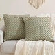 preview thumbnail 26 of 92, Boho Living Jada Braided Cotton/Jute Throw Pillows Sage Green - 20x20 Set of 2
