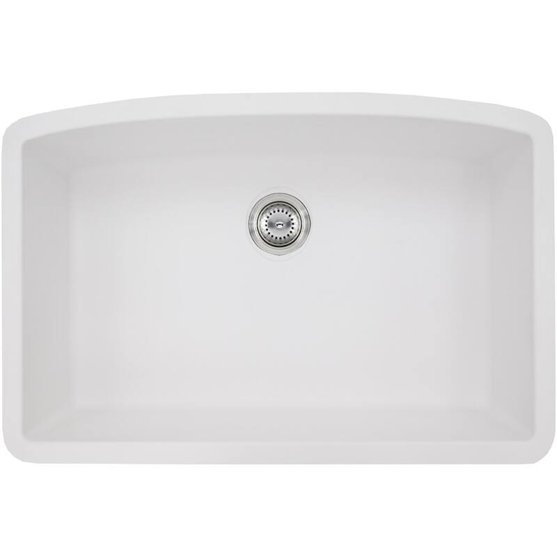 Ackland AKKQS-3219-SB 32-1/2" Undermount Single Basin Quartz Composite - White