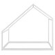 preview thumbnail 6 of 7, Wooden Twin Bed Frames w/Roof, Montessori House Shaped Floor Bed for Kids Girls Boys, Sturdy Framework, Easy Assembly, No Noise