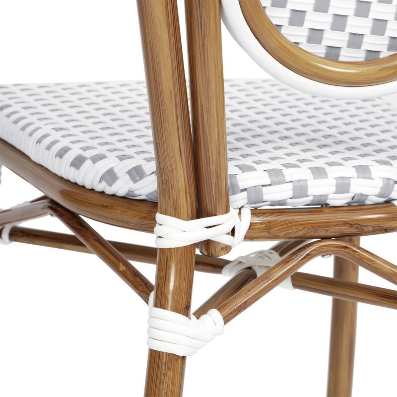 Stacking Bistro Chairs with Metal Frames