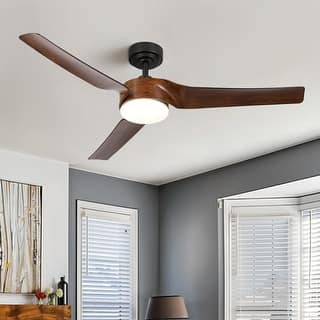 CO-Z 52" 3 Blade Modern LED Smart Ceiling Fan with Dimmable Light and Remote