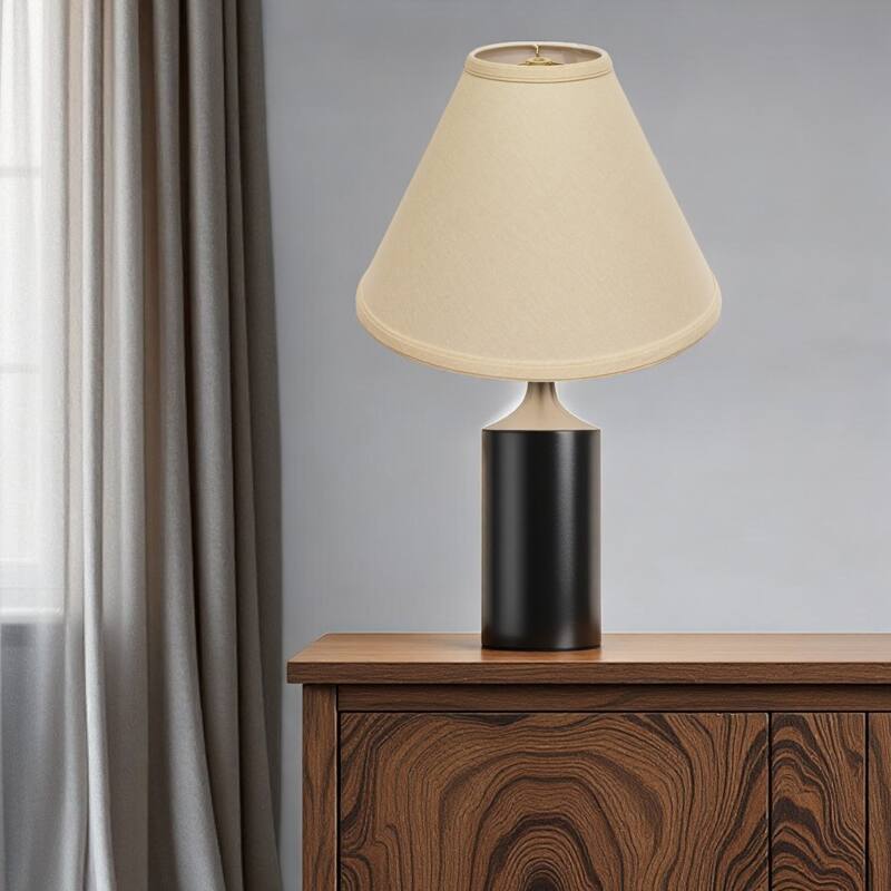 HomeRoots Beige Linen Cone Lamp Shade - 19" L x 19" W x 13" H