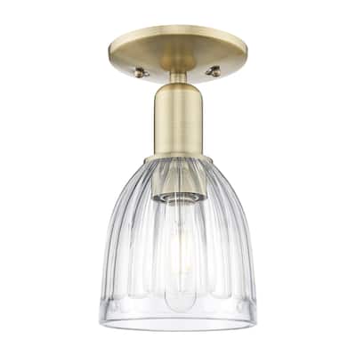 Innovations Lighting 716-1C-11-6 Brookfield Semi-Flush Brookfield 6"