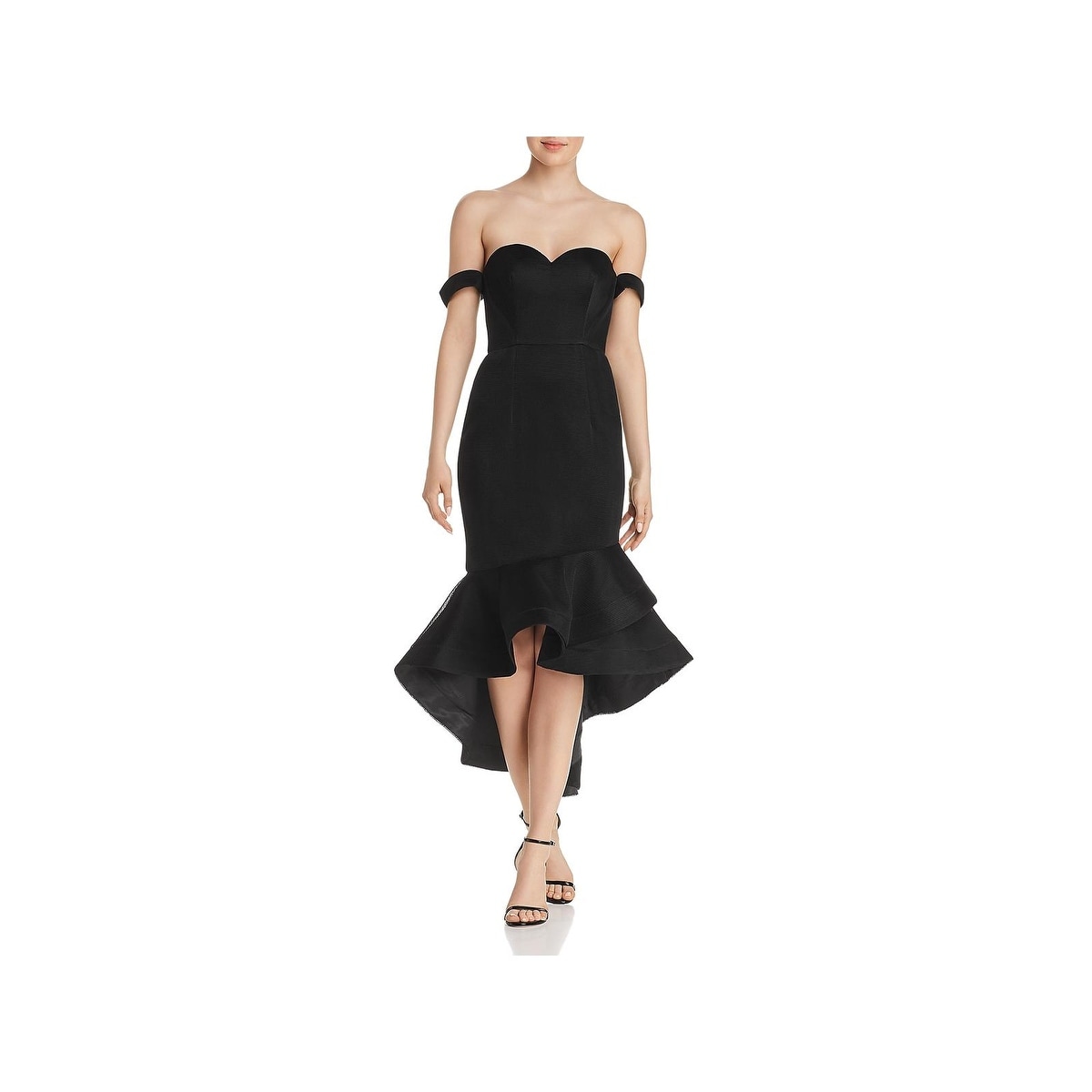 bariano one shoulder dress