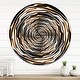 preview thumbnail 8 of 6, Designart 'Fractal Rotating Abstract Design' Large Modern Wall CLock 29 in. wide x 29 in. high