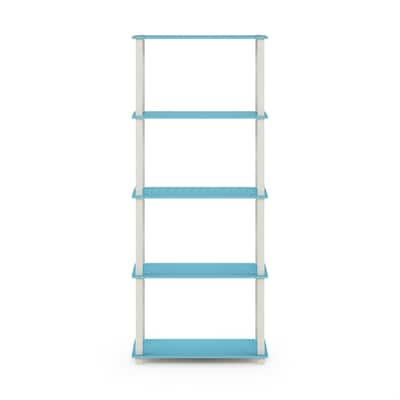 Furinno Turn-S-Tube 5-Tier Square Leg Multipurpose Display Rack