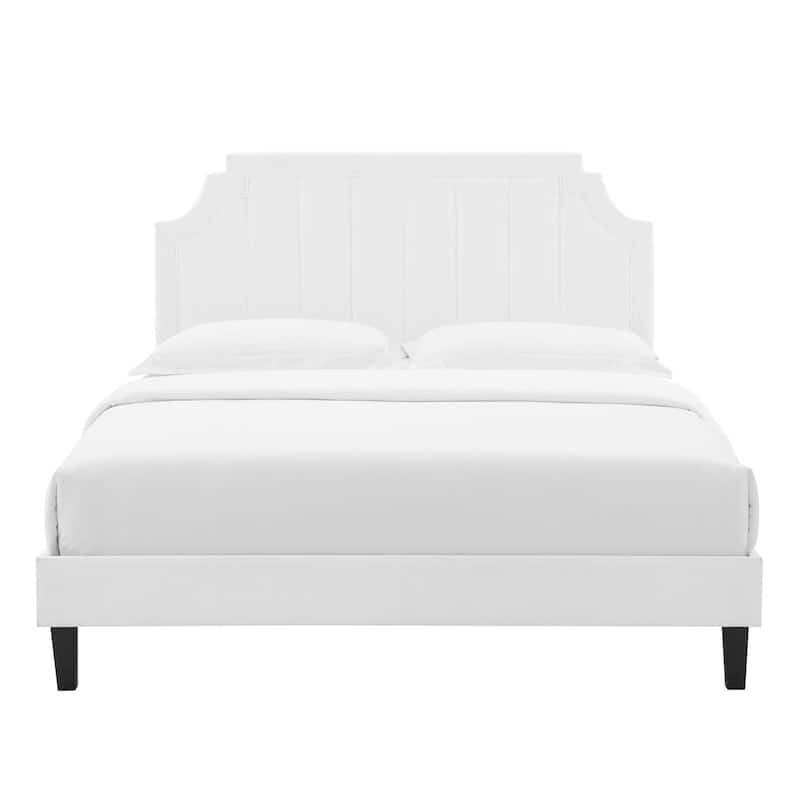 Sienna Performance Velvet Twin Platform Bed