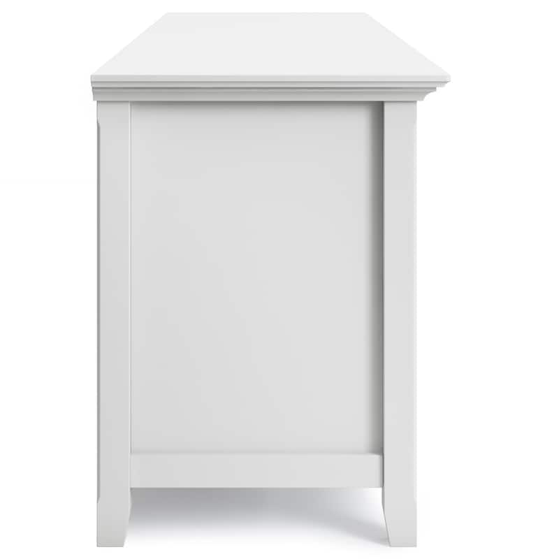WYNDENHALL Halifax 72 inch Wide Solid Wood Transitional TV Stand - 72"w x 19"d x 26" h
