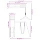 preview thumbnail 4 of 20, vidaXL Swing Set Outdoor Backyard Wooden Playground Equipment for Kids Age 3-8