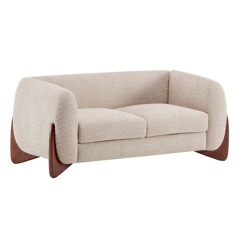 Arion Upholstered Boucle 2-Piece Living Room Sofa Set by Christopher Knight Home