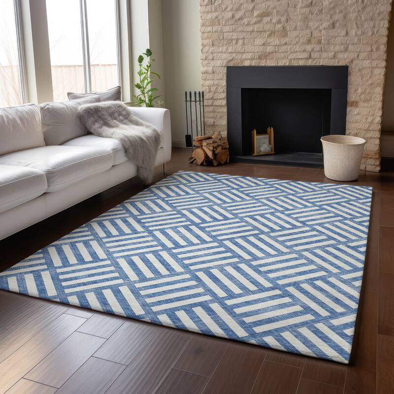 Premium Washable Super Soft Contemporary Mosaic Mayfield Rug