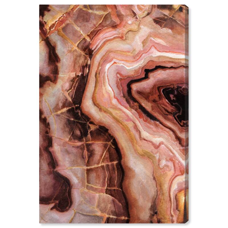 Wynwood Studio Canvas Abstract Doll Memories - Safari inspo Pink and Light Pink Glam Wall Art Canvas Print
