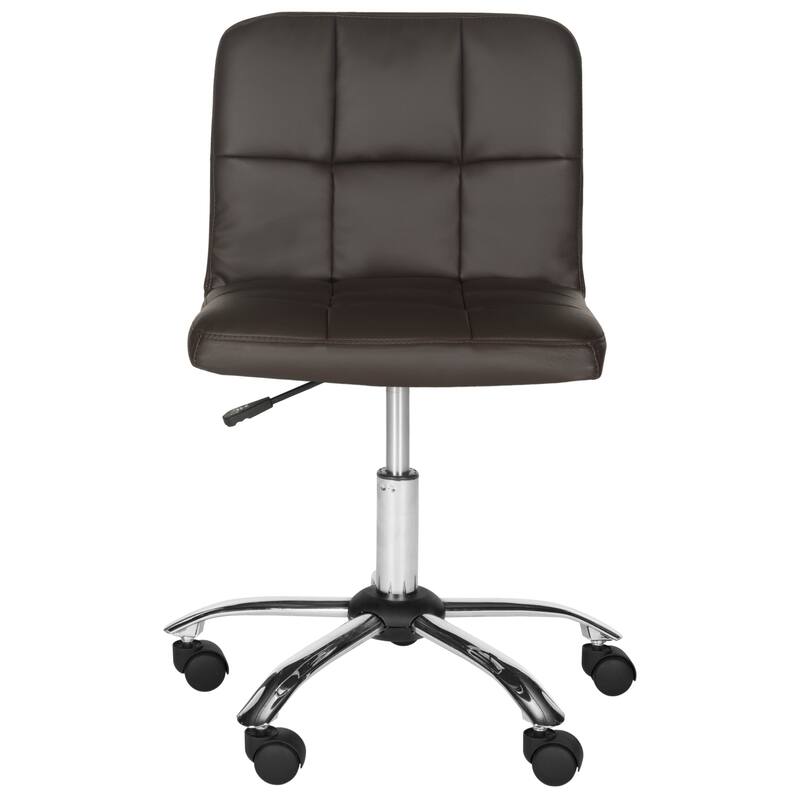 Safavieh Office Brown Brunner Desk Chair - 18"W x 22"D x 32"H