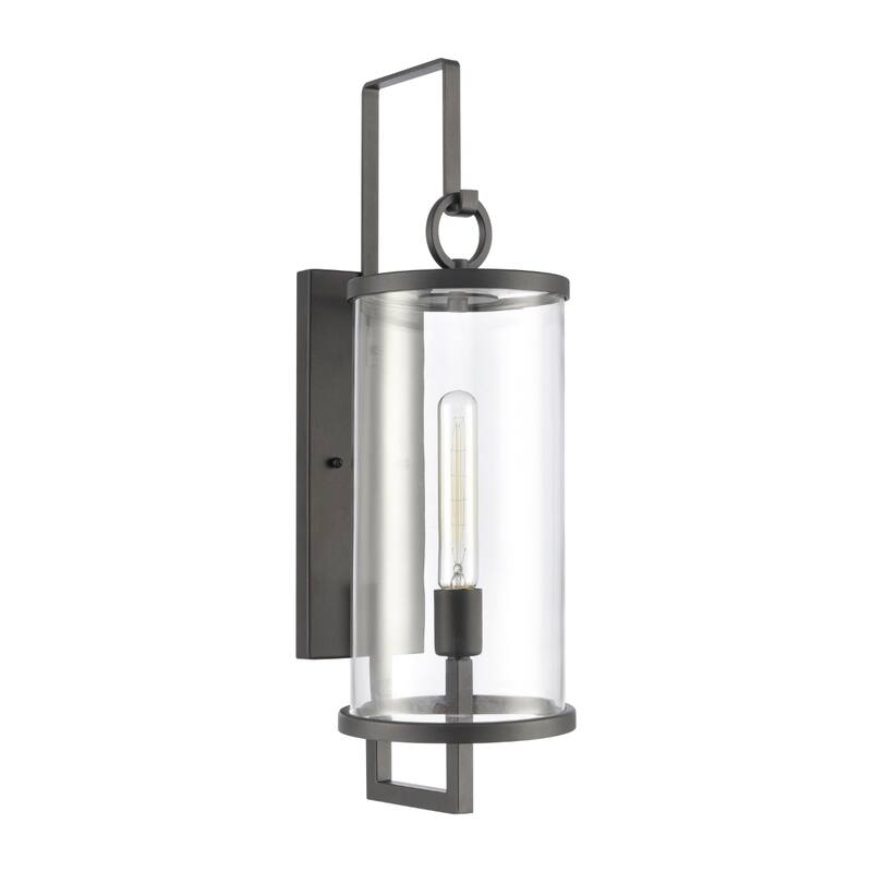Hopkins 15.75'' High 1-Light Outdoor Sconce - Charcoal Black