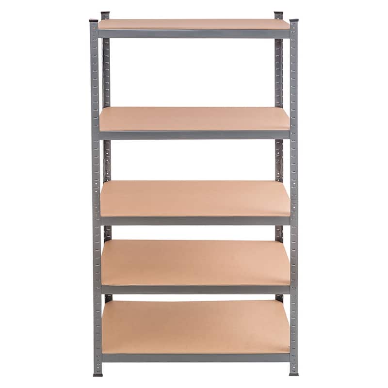 Costway Heavy Duty Steel 72'' Level Garage Shelf Metal Storage - 36"L×18" D×72" H