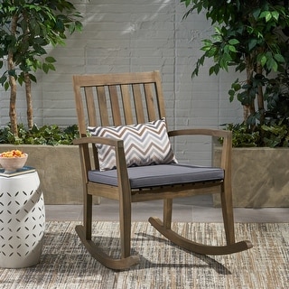 French Country Patio Wooden Rocking Chairs for Gardens, Balcony ...