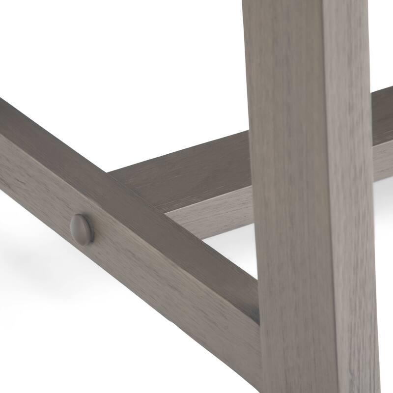 WYNDENHALL Hawkins Solid Wood 22-inch Square Retro Modern Side Table - 22 W x 22 D x 20 H