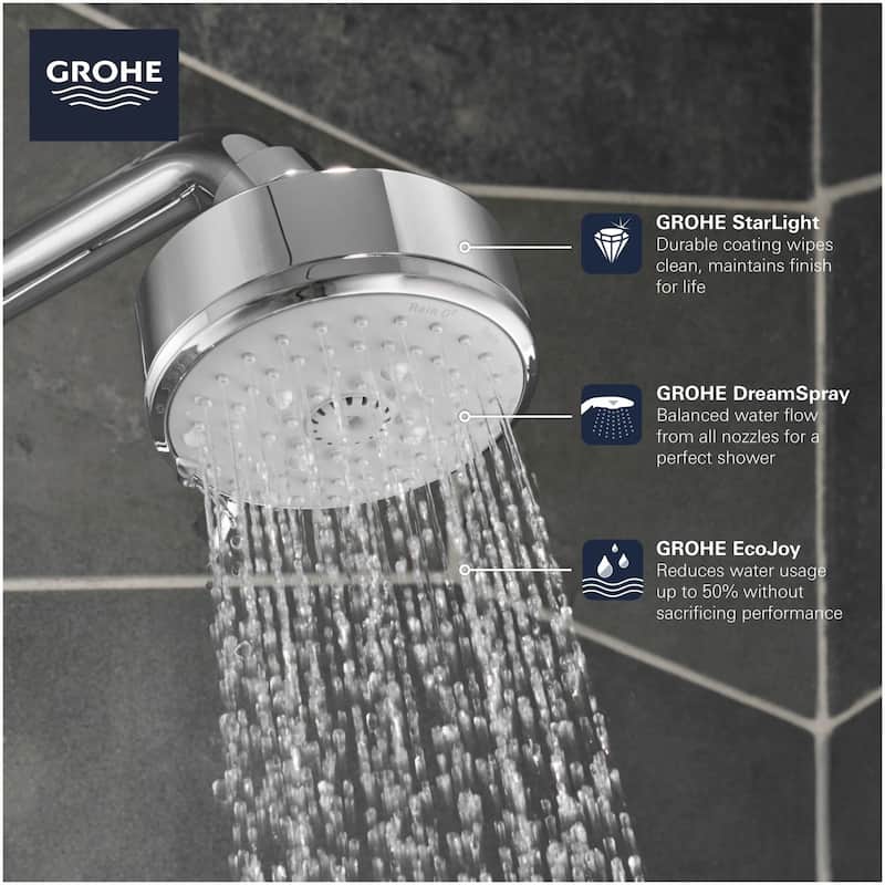 Grohe Tempesta Cosmopolitan 1.75 GPM Multi Function Shower Head with